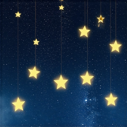 Night sky with floating dream symbols representing emotional and spiritual messages