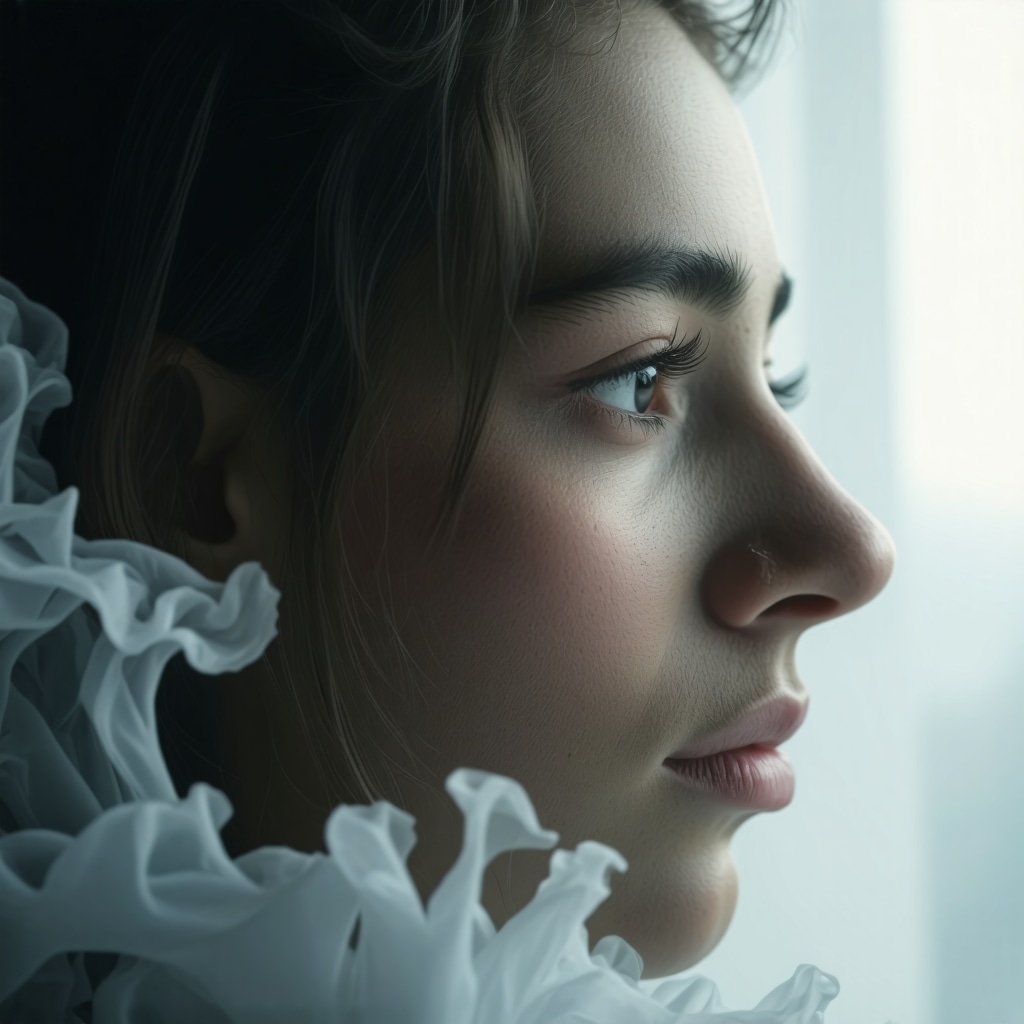 Reflective person analyzing dreams about health and love, symbolizing inner emotional landscape