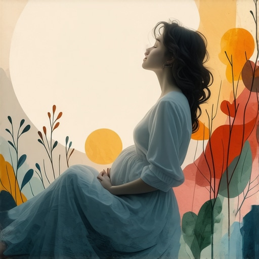 Woman in labor symbolizing inner transformation and new beginnings