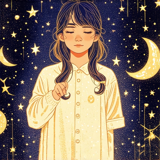 Person analyzing dream symbols with mystical elements