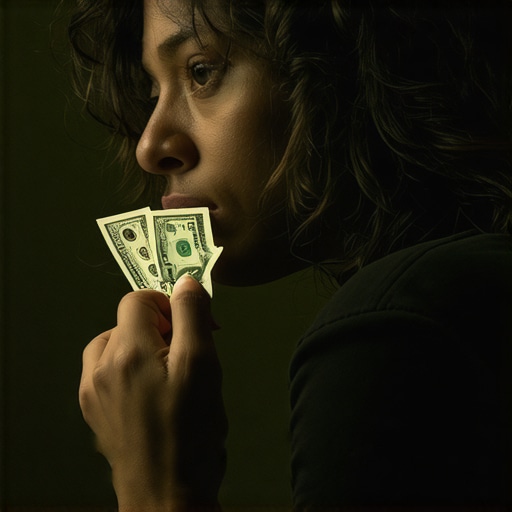 A person contemplating dream symbols about money, representing insight and inner reflection
