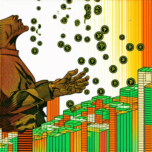 Illustration of a person dreaming about money with symbolic elements representing emotions and inner strength