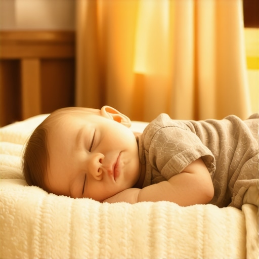 Peaceful sleeping baby in cozy nursery
