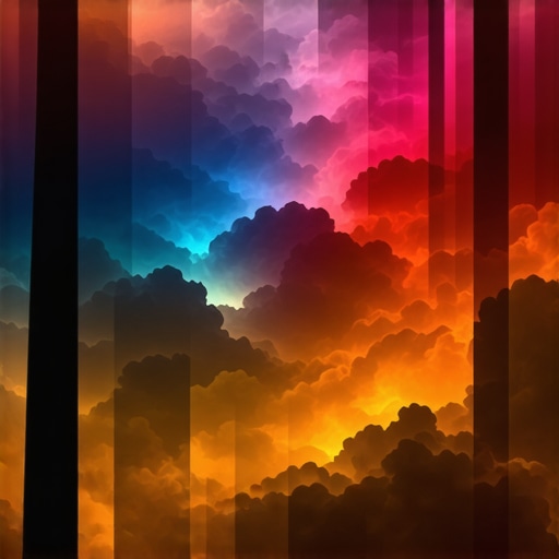 A vibrant, surreal dream scene with various colors representing inner emotions and subconscious messages.