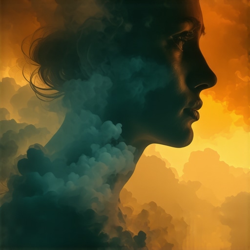 Surreal illustration of dream symbols representing subconscious messages