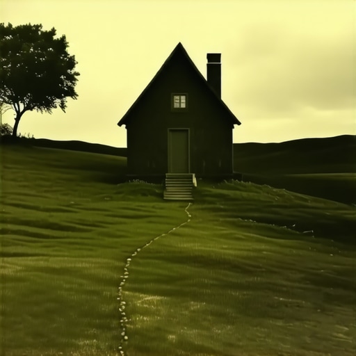 Surreal image of an empty house symbolizing inner journey and personal growth.