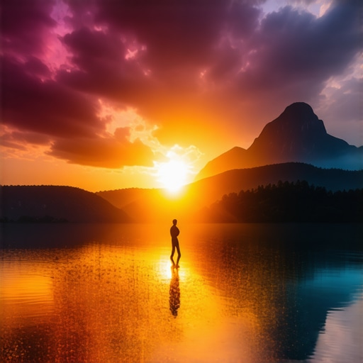 Illustration of a person contemplating layered dream symbols