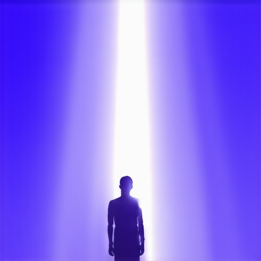 Inner Transformation and Spiritual Growth Illustration Abstract art representing inner transformation, light, and shadows
