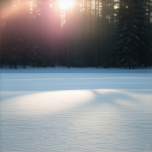 Peaceful snow-covered landscape representing inner reflection