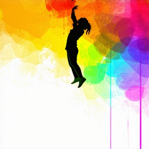 Abstract illustration of a person falling to symbolize inner transformation and spiritual awakening