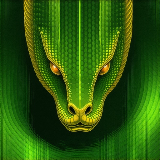 Detailed illustration of a serpent representing inner transformation and wisdom