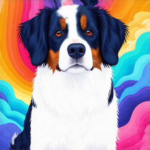 Dreaming of a Guardian Dog: Inner Strength and Loyalty A symbolic artwork depicting a protective dog in a dream, representing inner strength and loyalty