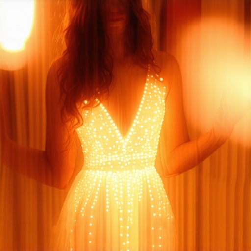 Dream of glowing wedding dress with spiritual symbols