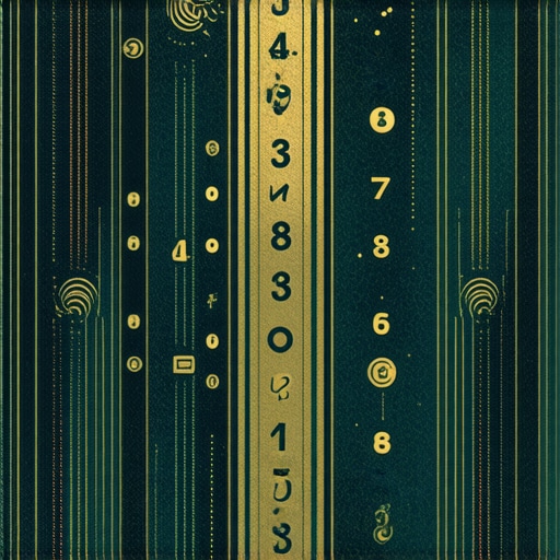 Illustration of mystical numbers and spiritual symbols representing messages from the universe