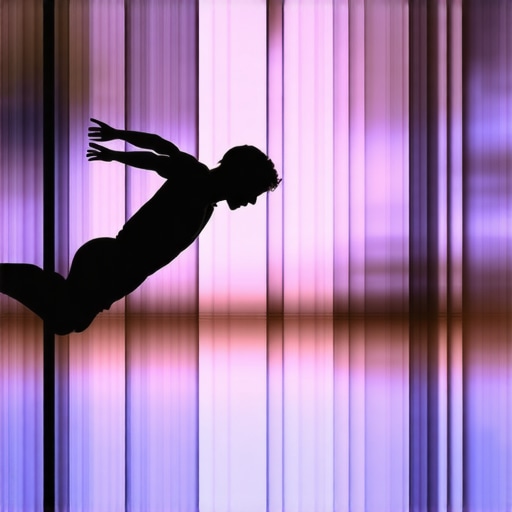 Visual representation of complex dream symbols about falling, illustrating layered meanings