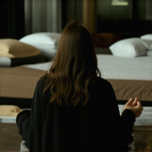 Osoba koja zapisuje snove i meditira u mirnoj sobi, simboli snova u pozadini