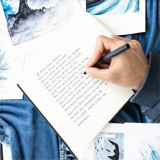 Person zapisuje snove u dnevnik uz slike simbola u pozadini.